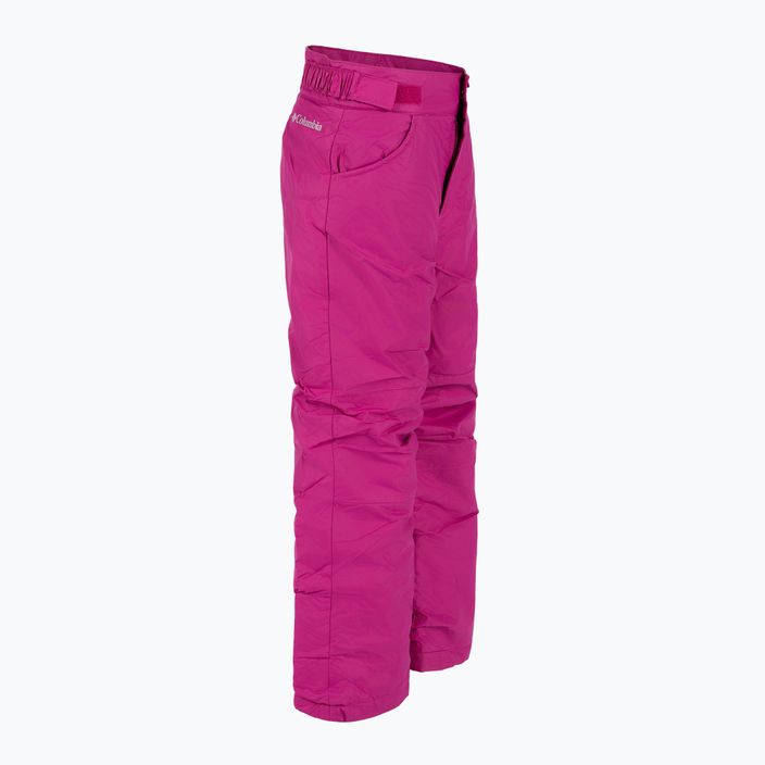 Pantaloni da sci Columbia Starchaser Peak II per bambini, fucsia selvaggio 3