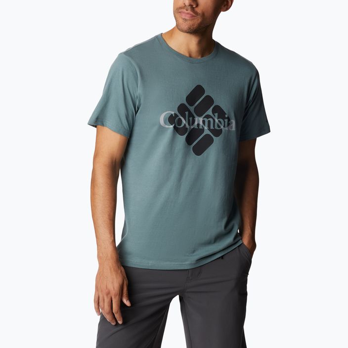 Camicia da trekking Columbia CSC Seasonal Logo da uomo in metallo con gemma centrata 2