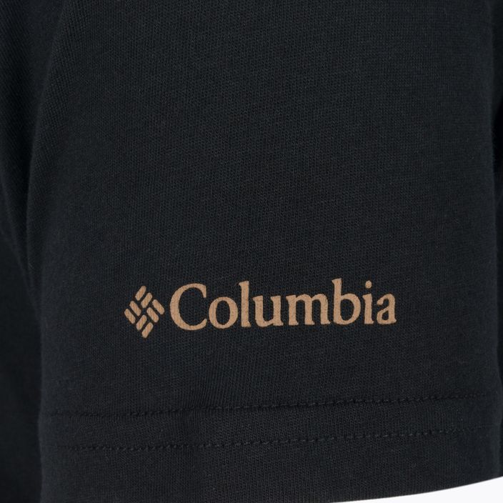 Maglietta da trekking Columbia CSC Seasonal Logo nera/centrata con gemme da uomo 9