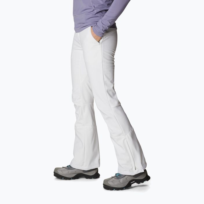 Pantaloni da sci Columbia Roffe Ridge IV da donna, bianco 2