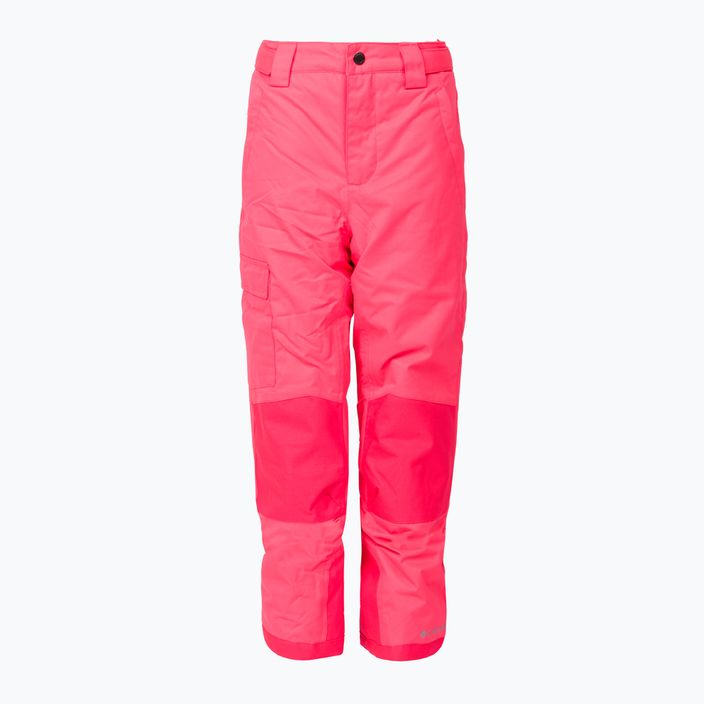Pantaloni da sci Columbia Bugaboo II per bambini, neon sunrise