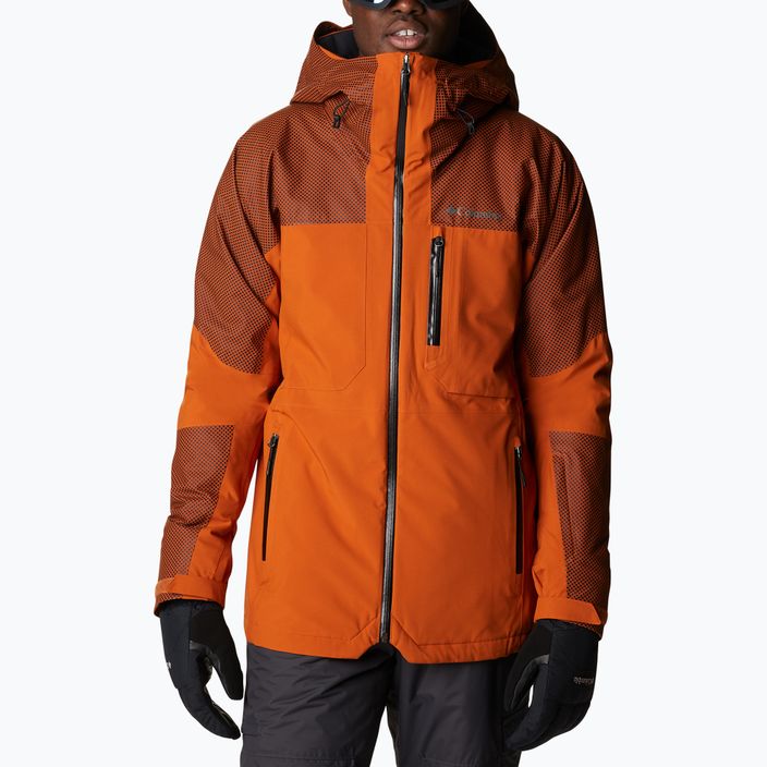 Columbia Snow Slab Black Dot giacca da sci da uomo in rame caldo/rame caldo con bd 5