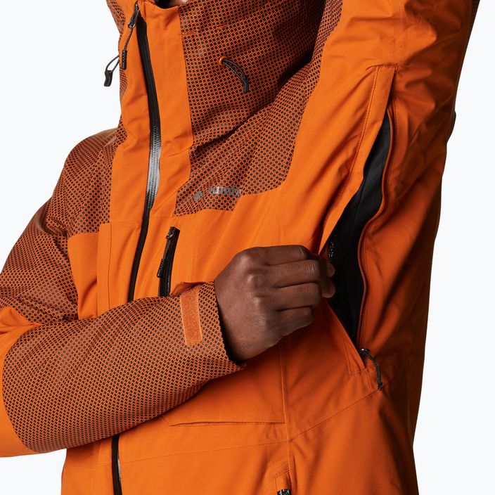 Columbia Snow Slab Black Dot giacca da sci da uomo in rame caldo/rame caldo con bd 9