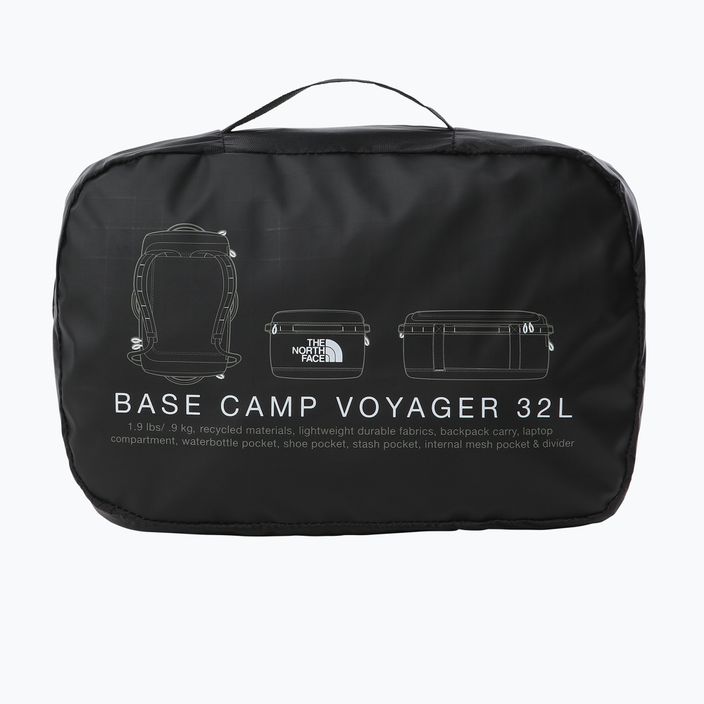 The North Face Base Camp Voyager Duffel 32 l nero/bianco borsa da viaggio 7