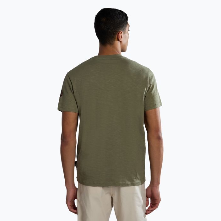 Maglietta Napapijri S-Tepees verde lichene da uomo 3