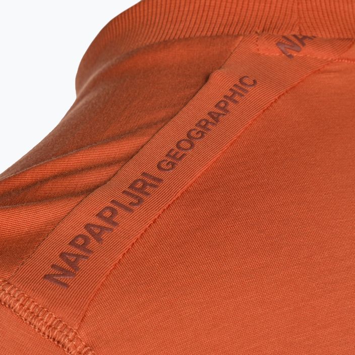 Camicia Napapijri S-Smallwood arancione bruciato da uomo 4