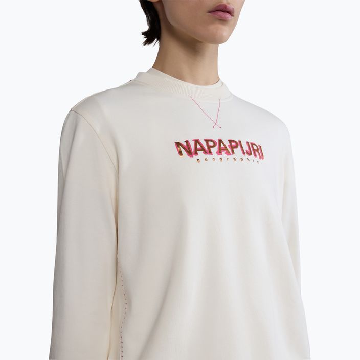 Felpa donna Napapijri B-Kreis C bianco whisper 4