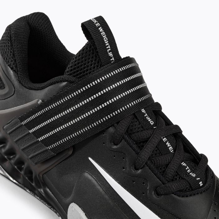 Scarpe da sollevamento pesi Nike Savaleos nero/grigio nebbia 8