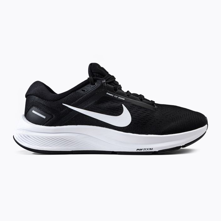 Uomo Nike Air Zoom Structure 24 nero/bianco scarpe da corsa 2