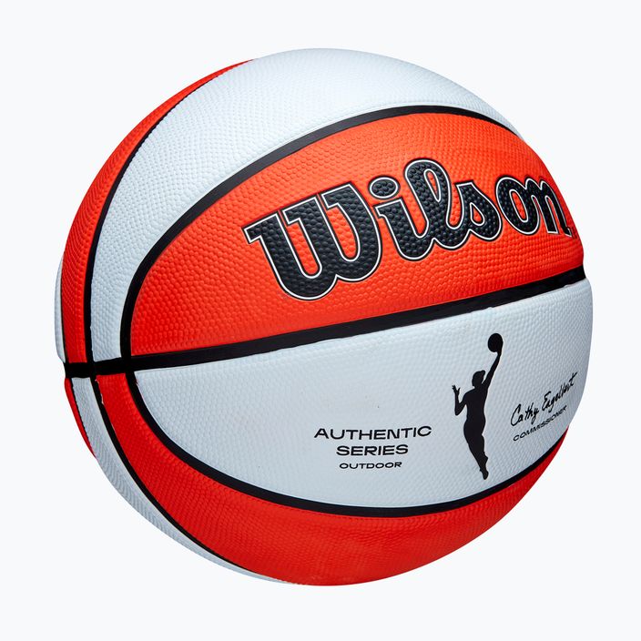 Wilson WNBA serie autentica all'aperto arancione / bianco basket bambini dimensioni 5 2