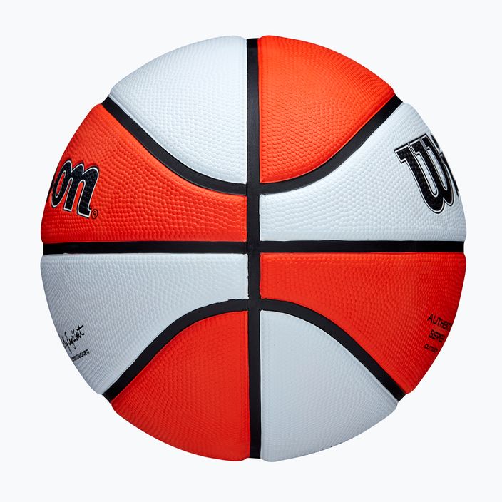 Wilson WNBA serie autentica all'aperto arancione / bianco basket bambini dimensioni 5 6