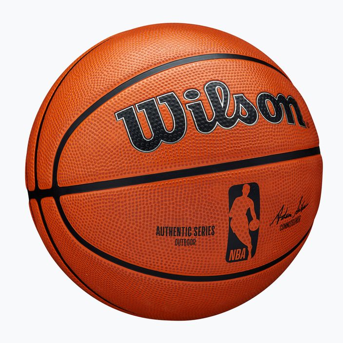 Pallacanestro per bambini Wilson NBA Authentic Series Outdoor marrone taglia 5 2