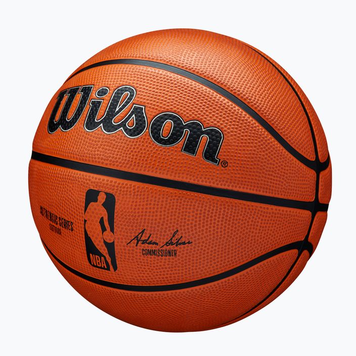 Pallacanestro per bambini Wilson NBA Authentic Series Outdoor marrone taglia 5 3