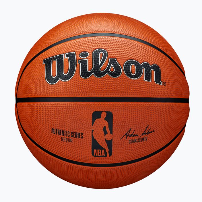Wilson basket NBA serie autentica all'aperto marrone dimensioni 7