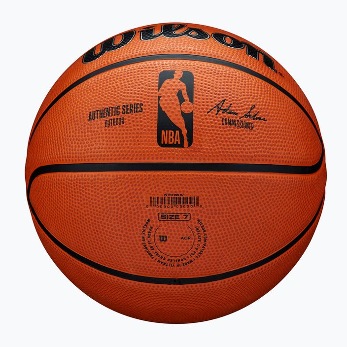 Wilson basket NBA serie autentica all'aperto marrone dimensioni 7 6