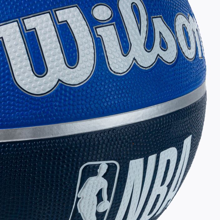 Wilson NBA Team Tribute Dallas Mavericks basket blu taglia 7 4