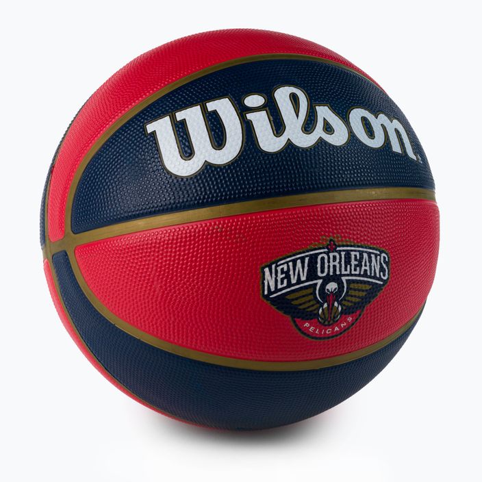 Wilson NBA Team Tribute New Orleans Pelicans basket blu taglia 7 2