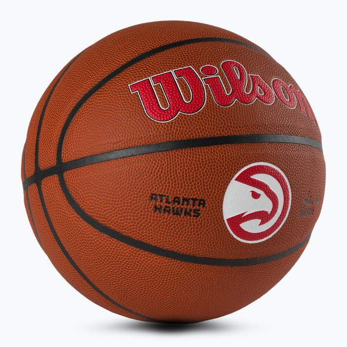 Wilson NBA Team Alliance Atlanta Hawks marrone taglia 7 basket 2