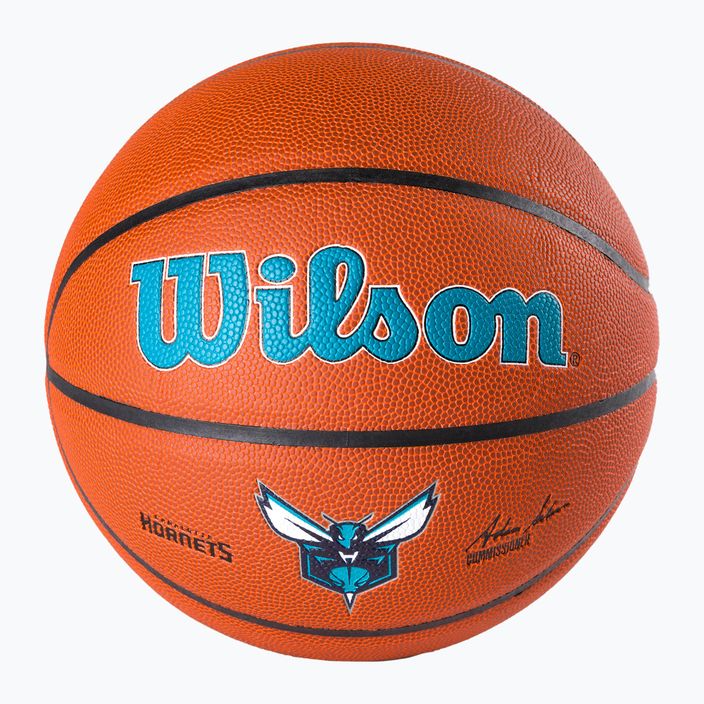 Wilson NBA Team Alliance Charlotte Hornets marrone basket dimensioni 7 2