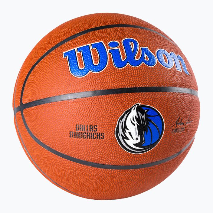 Wilson NBA Team Alliance Dallas Mavericks marrone basket dimensioni 7 2