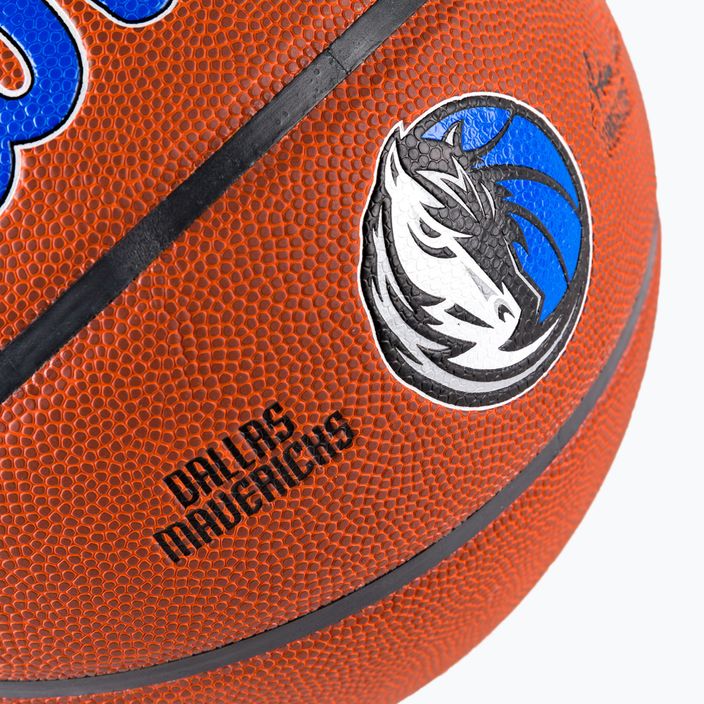 Wilson NBA Team Alliance Dallas Mavericks marrone basket dimensioni 7 3
