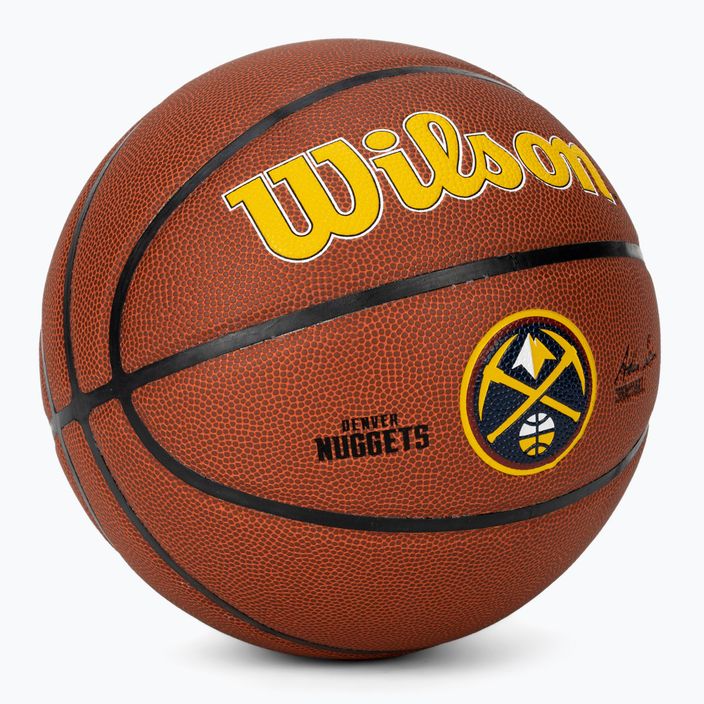 Wilson NBA Team Alliance Denver Nuggets marrone basket taglia 7 2