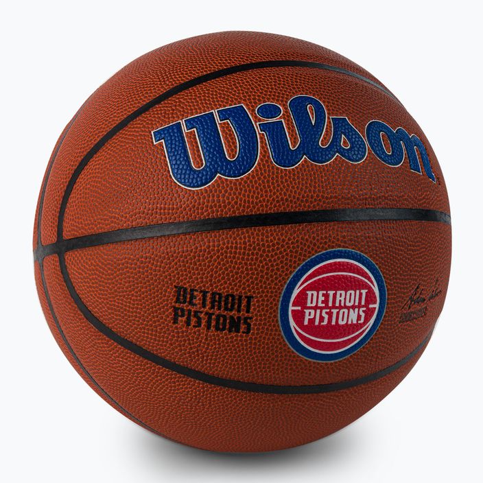 Wilson NBA Team Alliance Detroit Pistons marrone dimensioni 7 basket 2