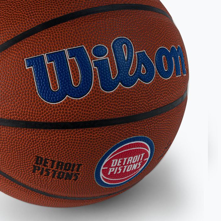 Wilson NBA Team Alliance Detroit Pistons marrone dimensioni 7 basket 3