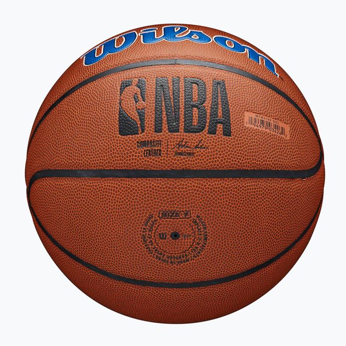 Wilson NBA Team Alliance Golden State Warriors basket marrone taglia 7 2
