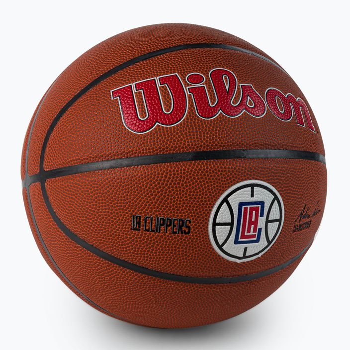 Wilson NBA Team Alliance Los Angeles Clippers basket marrone taglia 7 2