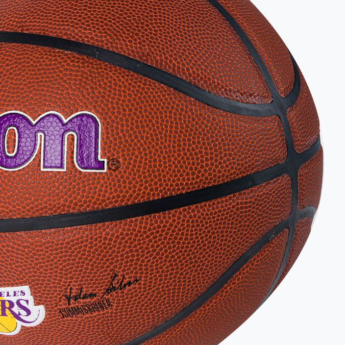 Wilson NBA Team Alliance Los Angeles Lakers marrone basket taglia 7 3