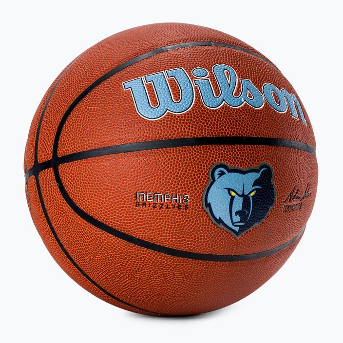 Wilson NBA Team Alliance Memphis Grizzlies basket marrone taglia 7 2