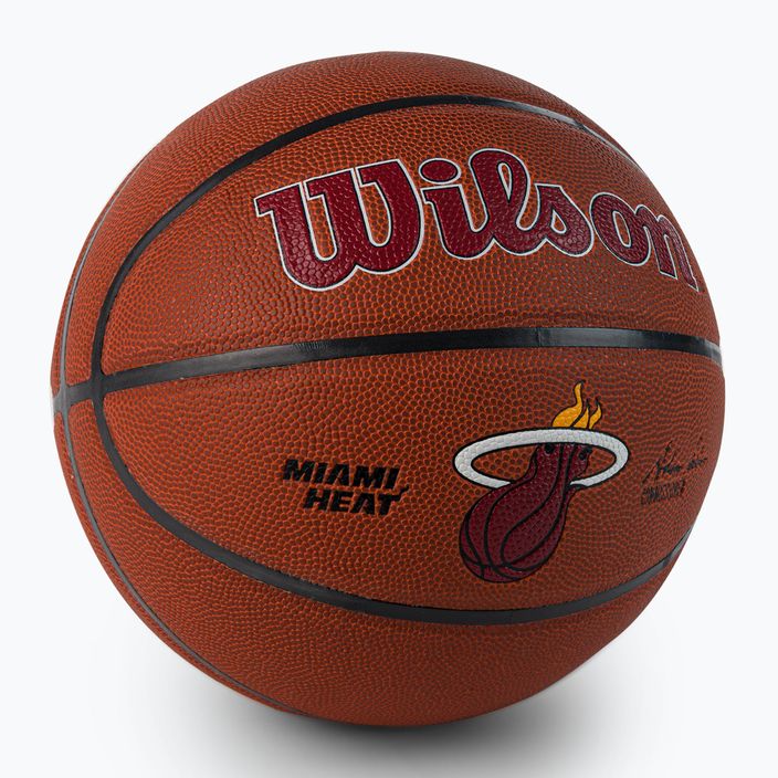 Wilson NBA Team Alliance Miami Heat marrone taglia 7 basket 2