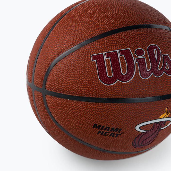 Wilson NBA Team Alliance Miami Heat marrone taglia 7 basket 3