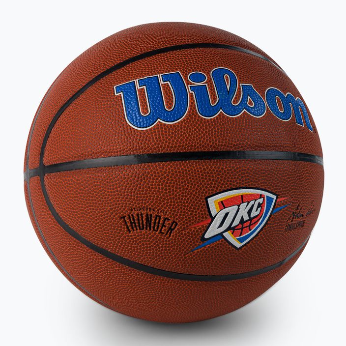 Wilson NBA Team Alliance Oklahoma City Thunder basket marrone taglia 7 2