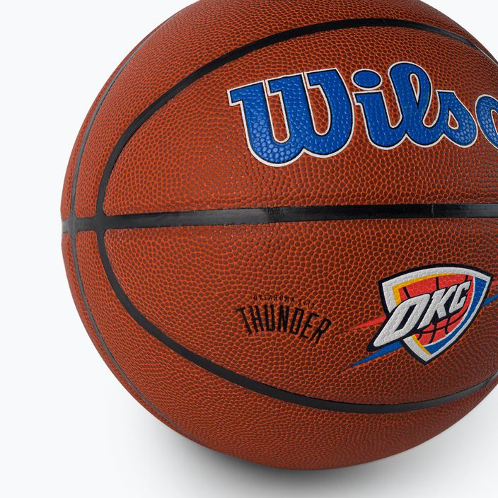 Wilson NBA Team Alliance Oklahoma City Thunder basket marrone taglia 7 3