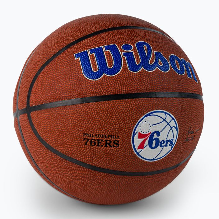 Wilson NBA Team Alliance Philadelphia 76ers marrone basket taglia 7 2