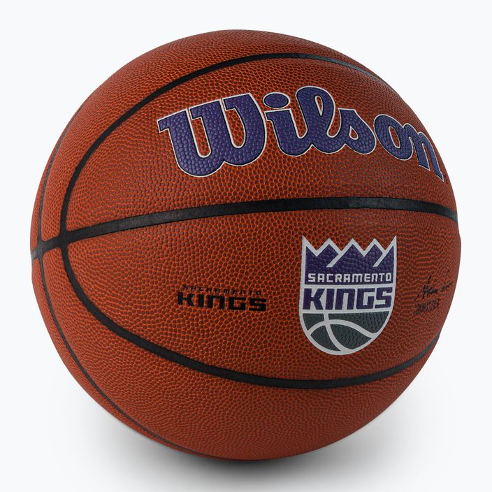 Wilson NBA Team Alliance Sacramento Kings basket marrone taglia 7 2