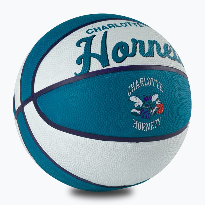 Wilson NBA Team Retro Mini Charlotte Hornets mare taglia 3 basket per bambini 2