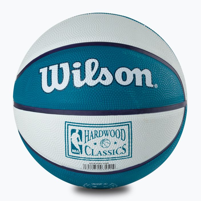 Wilson NBA Team Retro Mini Charlotte Hornets mare taglia 3 basket per bambini 6