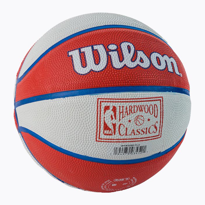 Pallacanestro per bambini Wilson NBA Team Retro Mini Cleveland Cavaliers rosso taglia 3 2