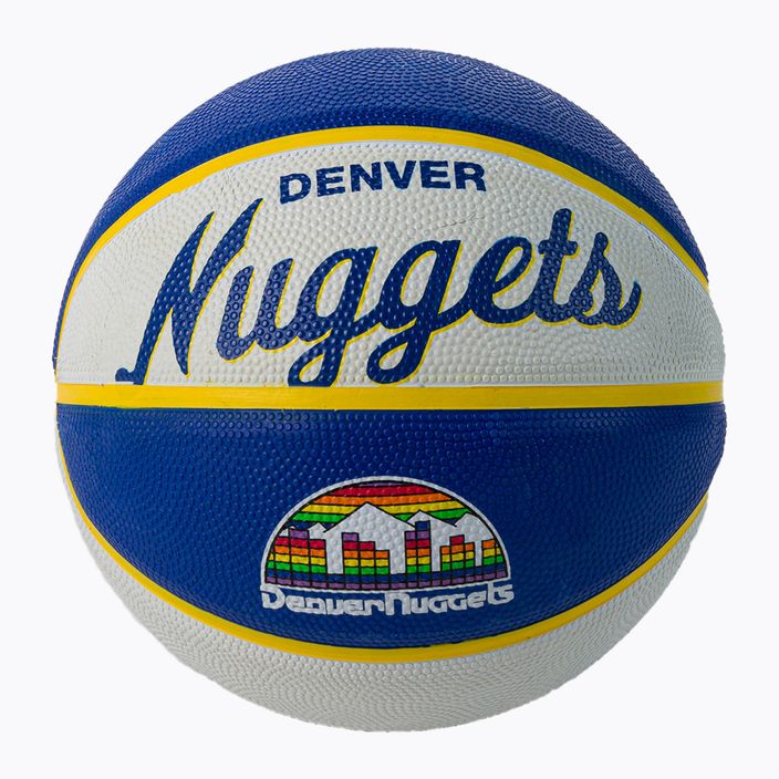 Pallacanestro per bambini Wilson NBA Team Retro Mini Denver Nuggets blu misura 3