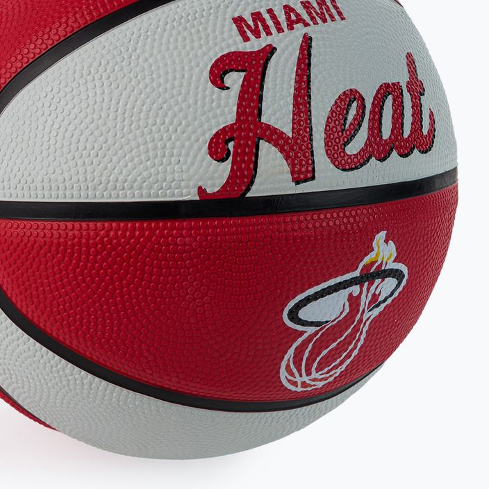 Pallacanestro per bambini Wilson NBA Team Retro Mini Miami Heat rosso taglia 3 3