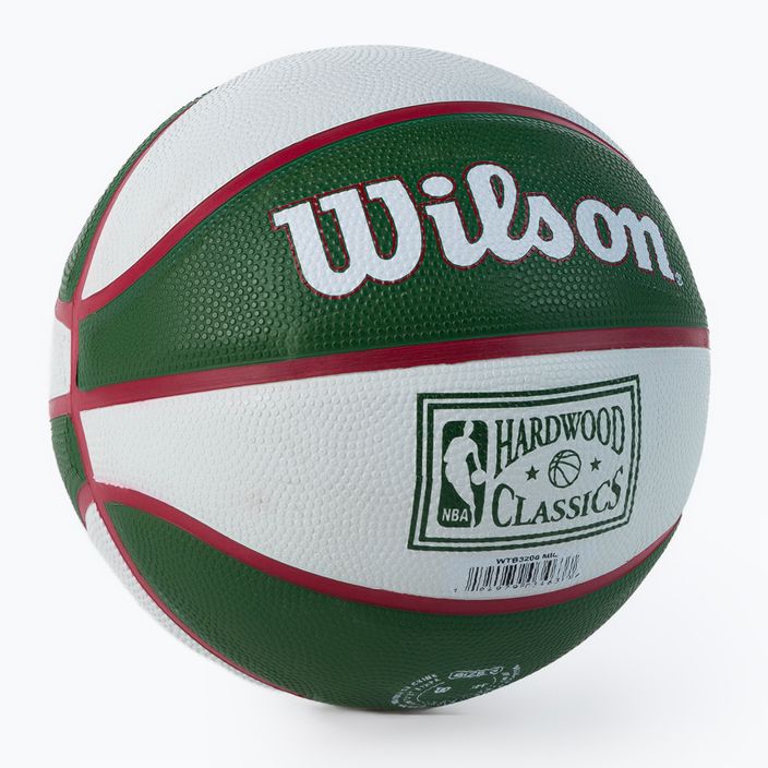 Pallacanestro per bambini Wilson NBA Team Retro Mini Milwaukee Bucks verde taglia 3 2