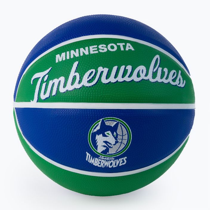 Pallacanestro per bambini Wilson NBA Team Retro Mini Minnesota Timberwolves blu taglia 3
