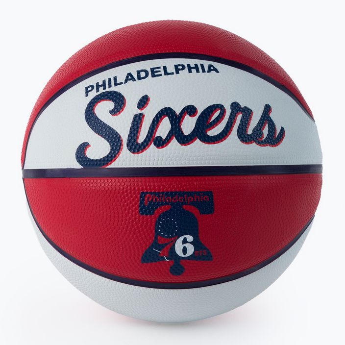 Pallacanestro per bambini Wilson NBA Team Retro Mini Philadelphia 76ers rosso taglia 3