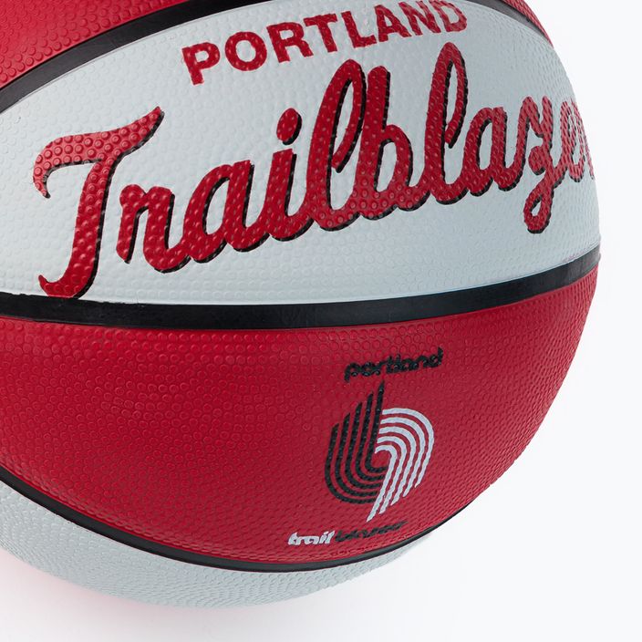 Pallacanestro per bambini Wilson NBA Team Retro Mini Portland Trail Blazers rosso taglia 3 3