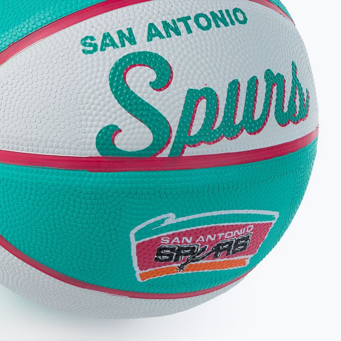 Wilson NBA Team Retro Mini San Antonio Spurs pallacanestro per bambini grigio taglia 3 3