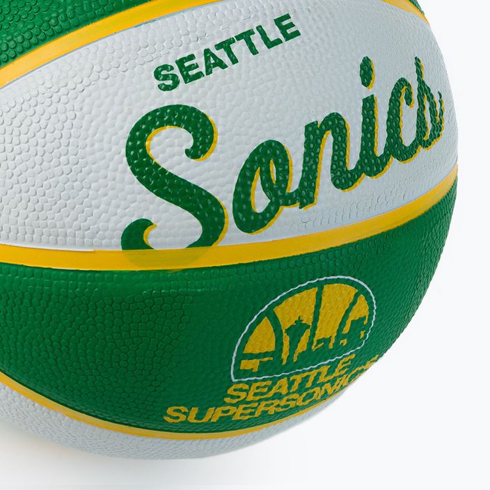 Pallacanestro da bambino Wilson NBA Team Retro Mini Seattle SuperSonics verde taglia 3 3