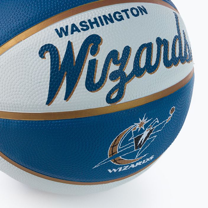 Pallone da basket Wilson NBA Team Retro Mini Washington Wizards rosso taglia 3 bambini 3